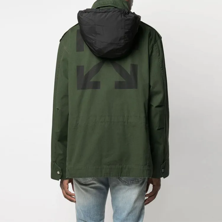 OFF WHITE Arrows motif Hooded Jacket-3