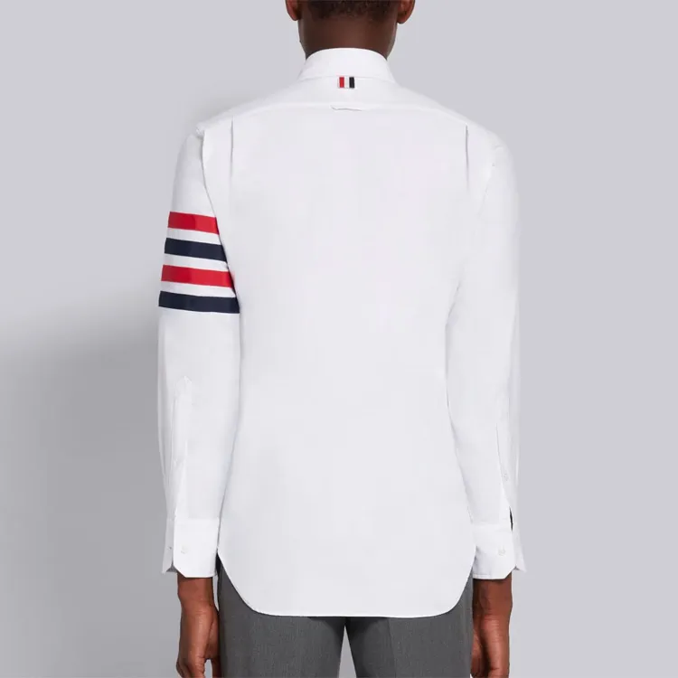 THOM BROWNE 4 Bar Stripe Shirt-4