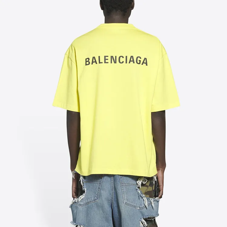 Balenciaga Medium Fit Vintage Logo Print T Shirt-2