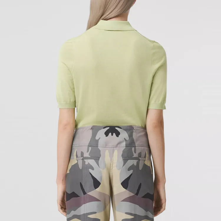 Burberry Polo Shirt Women's Mist Green-4