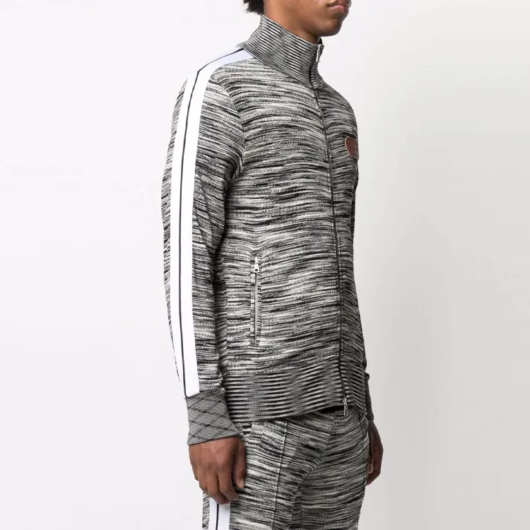PALM ANGELS X Missoni Melange Knit Zip front Track Jacket-3