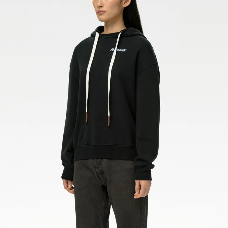 AMBUSH Logo-print Cotton Hoodie-4