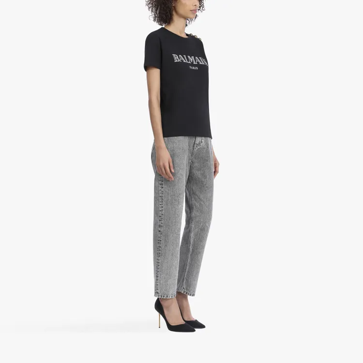 BALMAIN T Shirts Women's Black-4