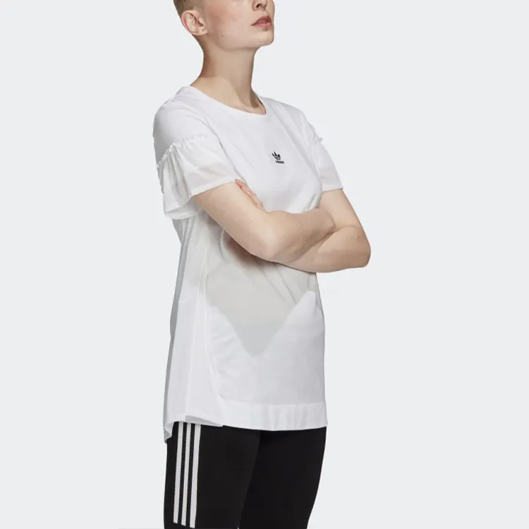 Adidas Originals Tulle T Shirts Women's White-5