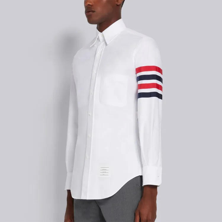THOM BROWNE 4 Bar Stripe Shirt-5