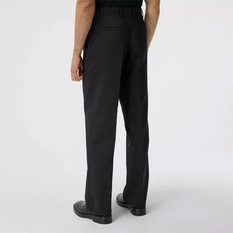 Burberry Mohair Pleat Front Trousers-5