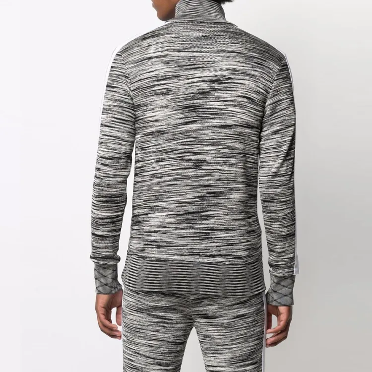 PALM ANGELS X Missoni Melange Knit Zip front Track Jacket-4