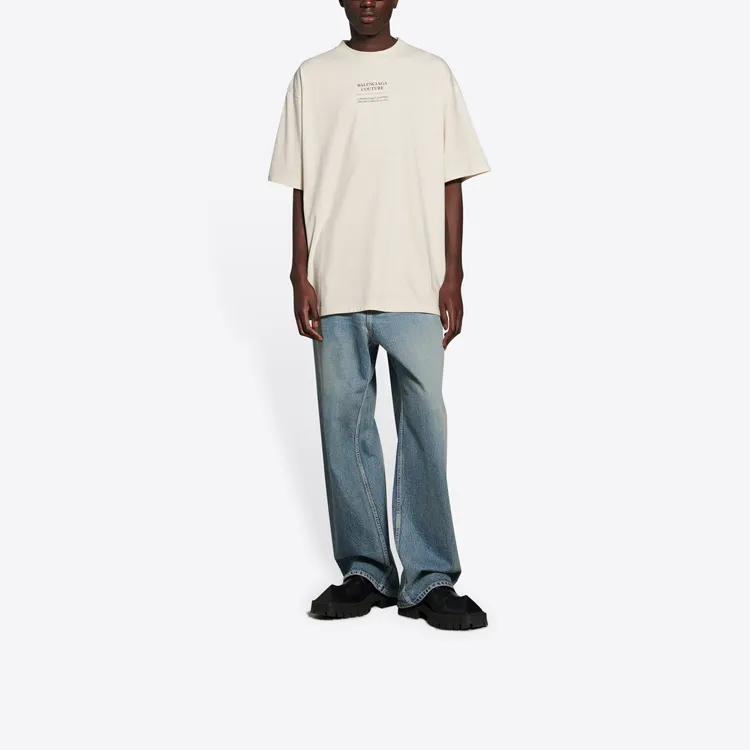 Balenciaga Couture Print Oversized T shirt-5