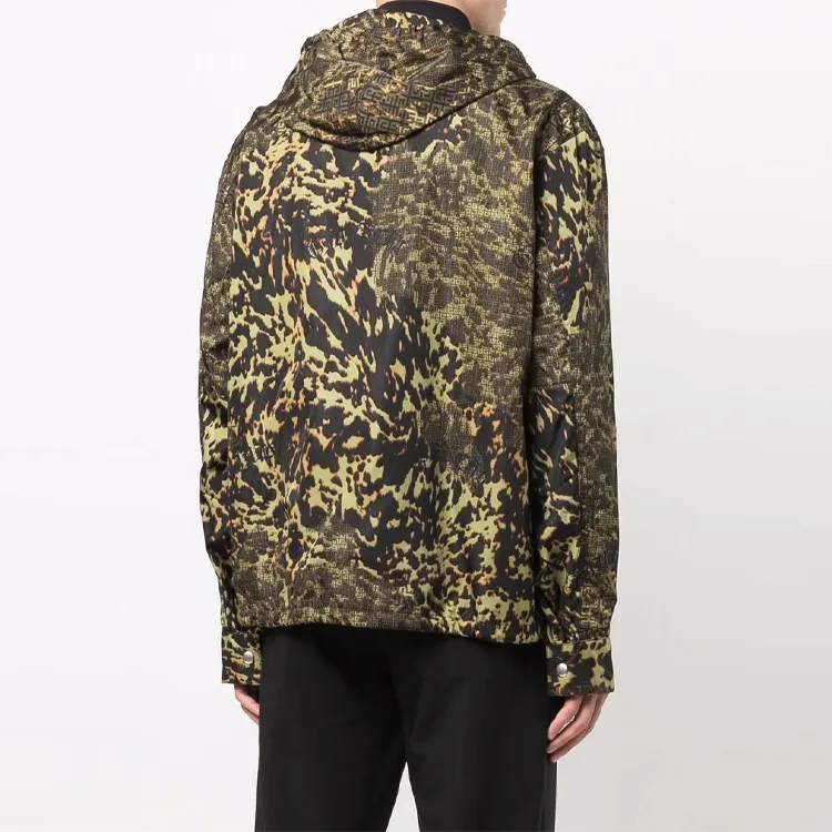 Givenchy Hooded Windbreaker In Printed Nylon-4