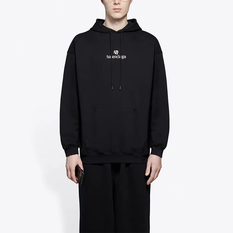 Balenciaga Sponsor Logo Medium Fit Hoodie-4