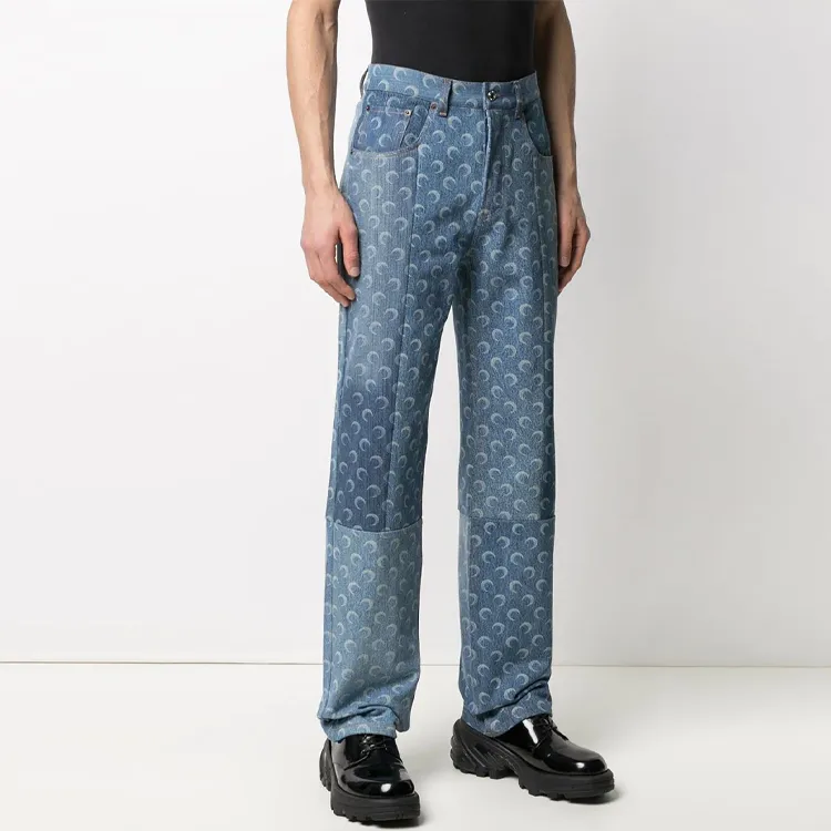 Marine Serre Jeans Men Blue-1
