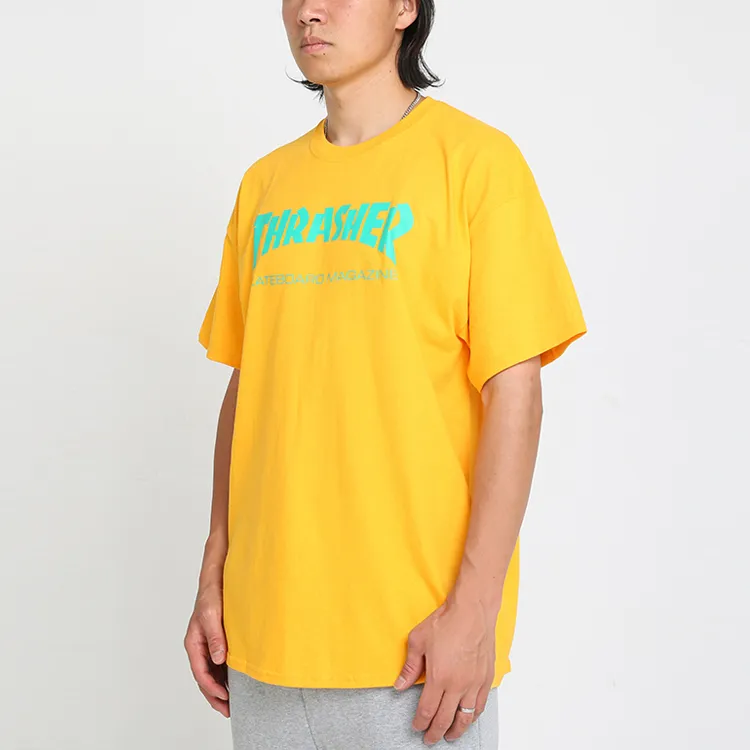 Thrasher T-Shirt US Version Unisex Yellow-3