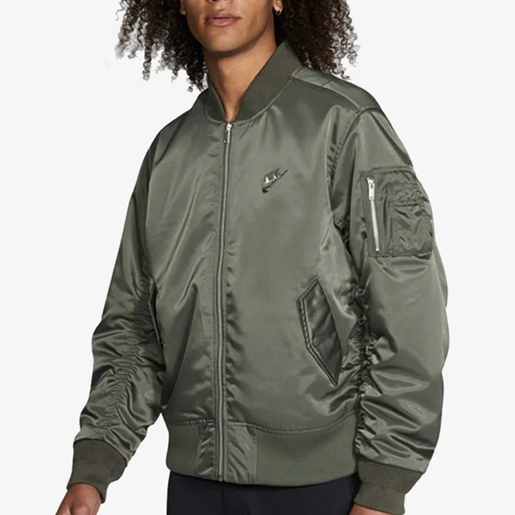 Nike Puffer Jackets Men Green-3