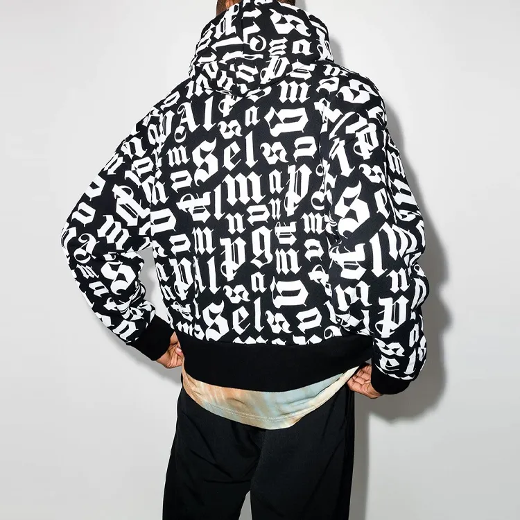 PALM ANGELS Broken Monogram Hoodie -2