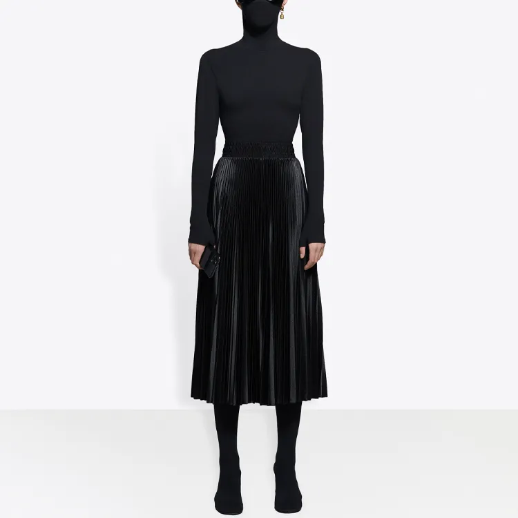 Balenciaga Casual Long Skirts Women's Black-2