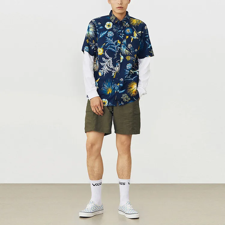Vans CALIFAS Shirts Men Dark Blue-2