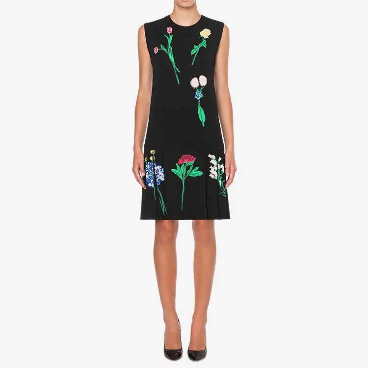 MOSCHINO Sleeveless Dresses Women's Black-1