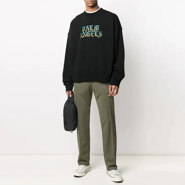 PALM ANGELS Hue Gothic Logo Crewneck Sweatshirt-2