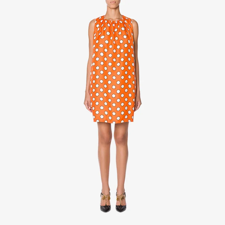 MOSCHINO Sleeveless Dresses Women's Orange-2