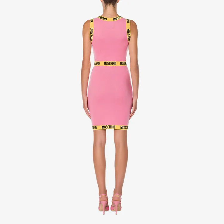 MOSCHINO Sleeveless Dresses Women's Pink-2