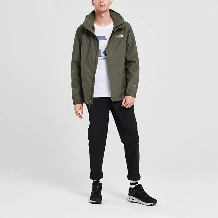 THE NORTH FACE Windbreaker Jackets Men Green-4