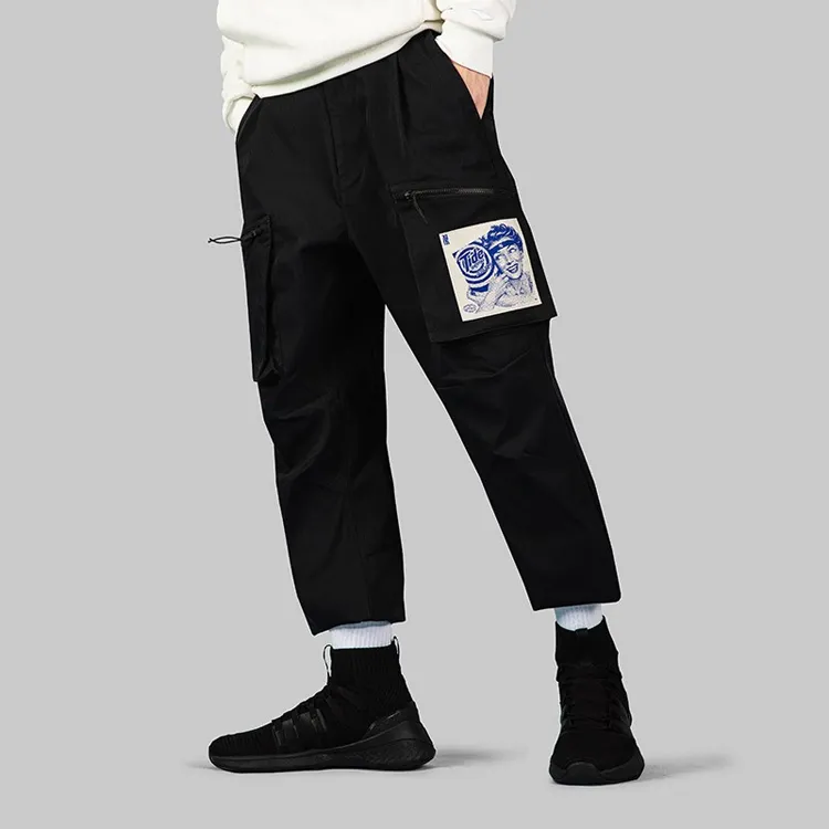 LiNing x TAIZI,LIANMINGKUAN Basketball Collection Cargo Pants Men's Standard Black-3