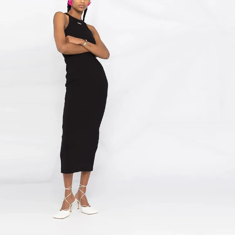 OFF WHITE SS21 Sleeveless Dresses Women's Black-3
