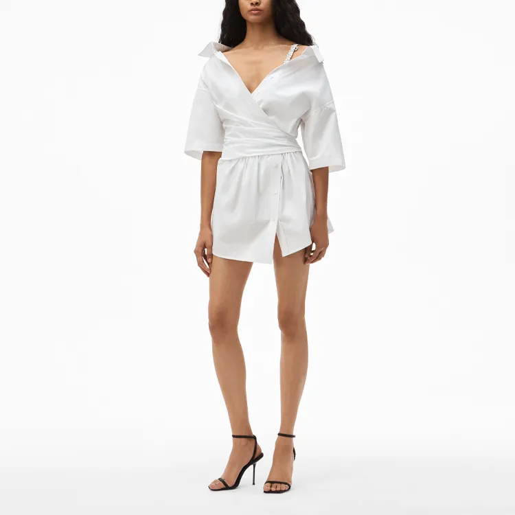 Alexander Wang Short Sleeved Dresses Women's White-2