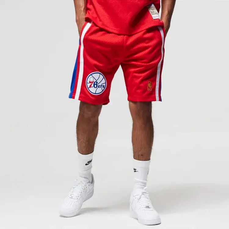 Mitchell Ness Basketball Shorts Men Red-2