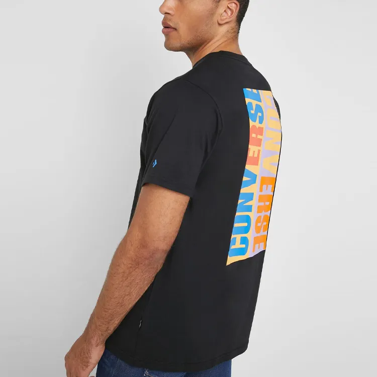 Converse Set in Sleeve T Shirt Men's Black-4