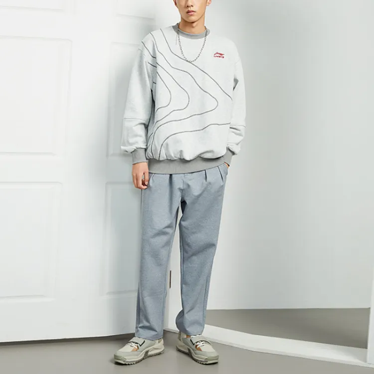 LiNing Sweatshirts Men Gray-2