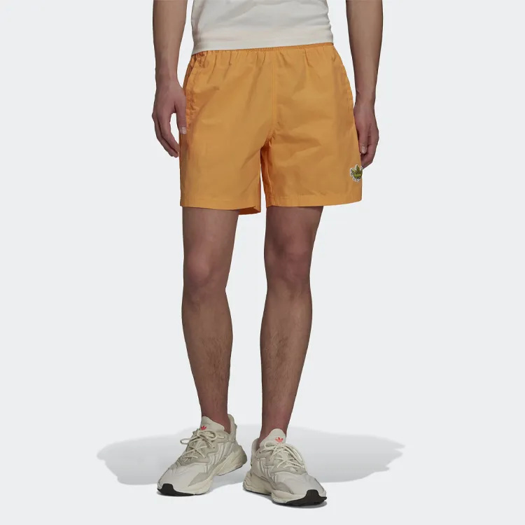 Adidas Originals Casual Shorts Men Orange Yellow-2