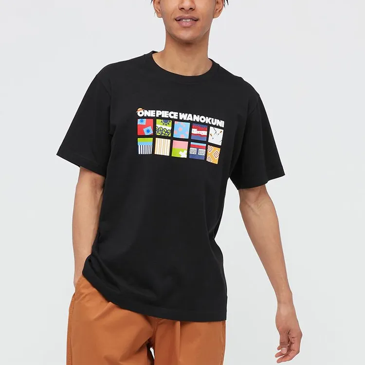 UNIQLO Straight T Shirt Unisex Black-1