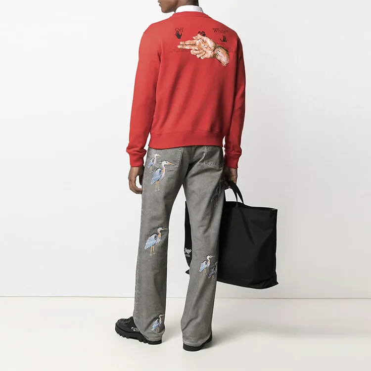 OFF-WHITE SS21 Sweatshirts Men Red-3
