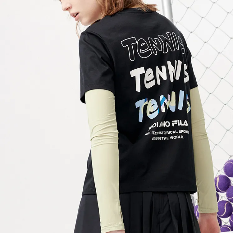 FILA FUSION T Shirt Women's Pitch Black-3