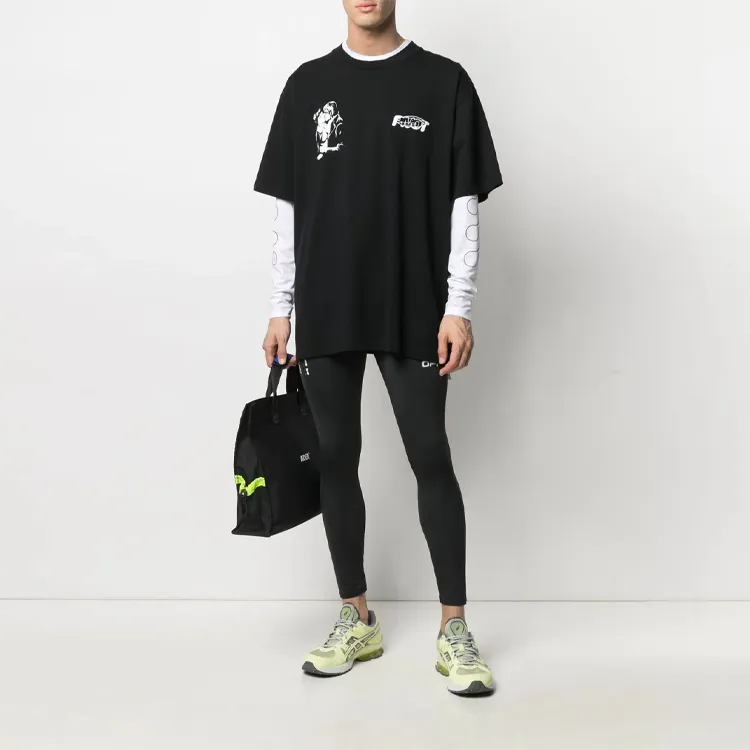 OFF WHITE Logo waistband Active Tights-1