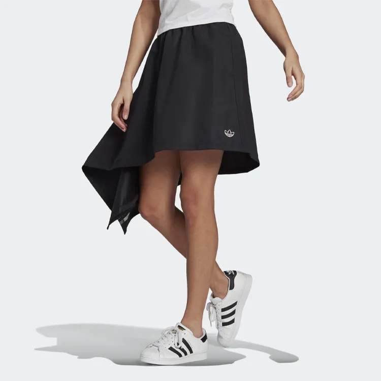Adidas Originals Casual Short Skirts Women's Black-3