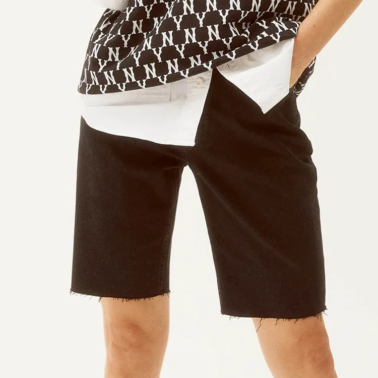MLB Denim Shorts Unisex Black-4