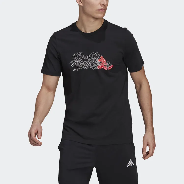 Disney X Adidas Disney Co branded T Shirts Men Black-1