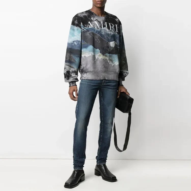 AMIRI Eagle Bleach Crew-1