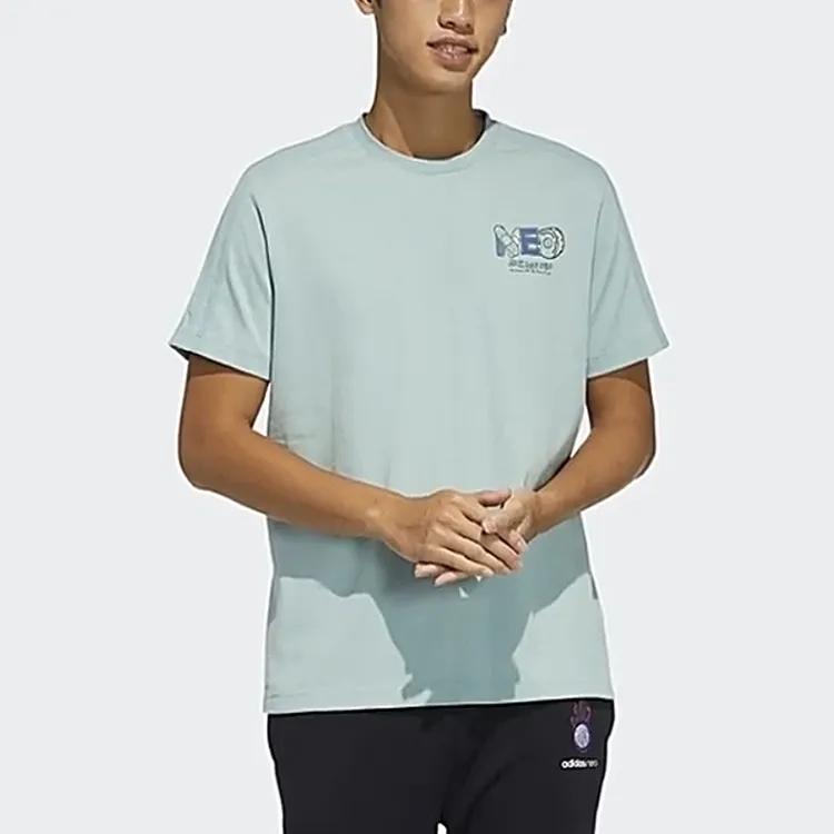 Adidas Neo T Shirt Men's Light Green-2