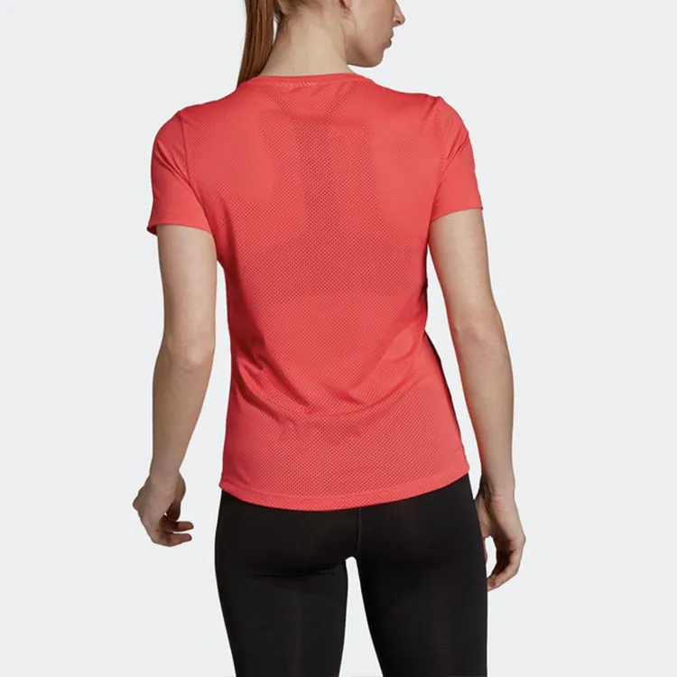 Adidas Set-in Sleeve T-Shirt Women's Bright Pink Fluorescent-3