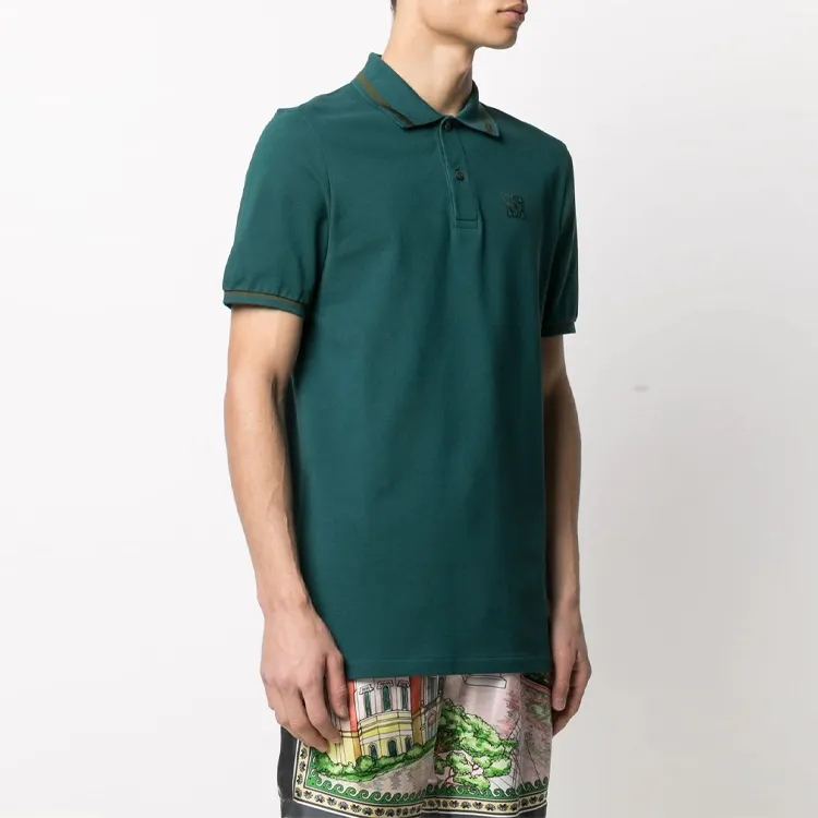 LOEWE Polo Shirt Men's Dark Green-3