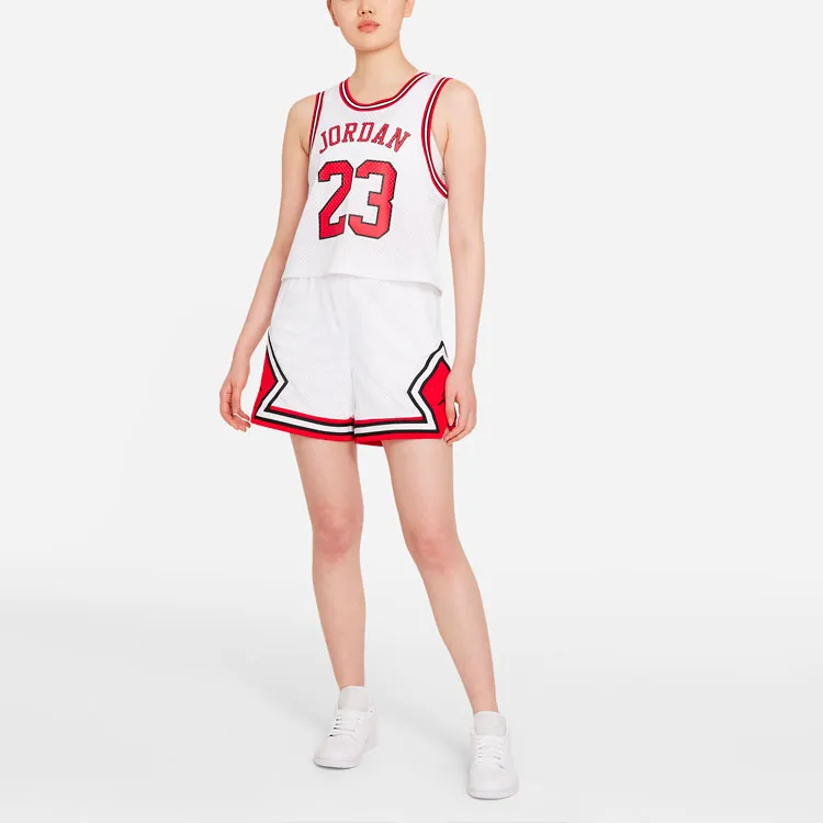 Jordan Essential Diamond Casual Shorts Women's White-3