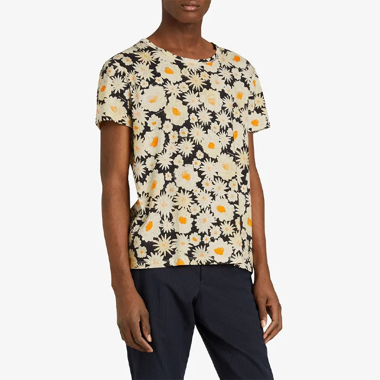 Burberry T-Shirts Men Navy Blue-3