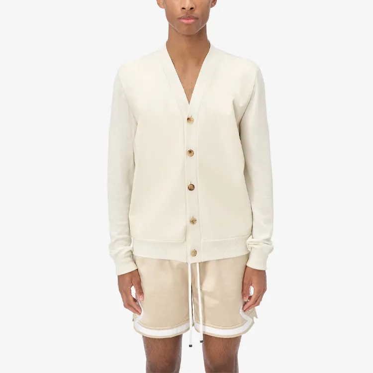 AMIRI Leather Front Cardigan-1