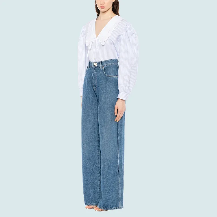 MIU MIU Shirts Women's Light Blue-1
