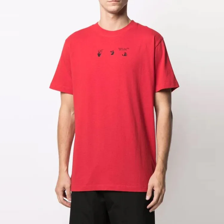 OFF WHITE SS21 T Shirts Men Red-1