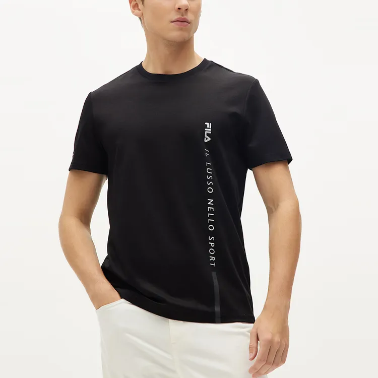 FILA T Shirts Men Black-2
