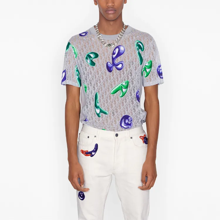 DIOR Dior Quarterly New Products T-Shirt Men's Gray-4